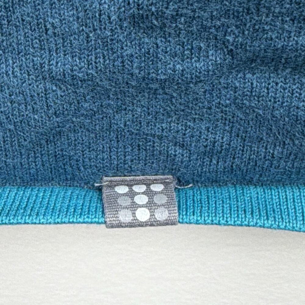 Title Nine Cotton Blend Teal Blue Raglan Sleeve Sweater Size S - Picture 5 of 9
